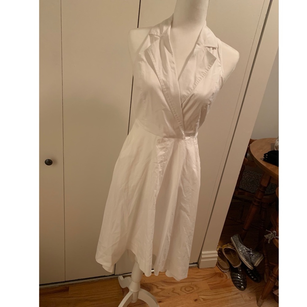 Marled by Reunited White Shirt Dress (Small)